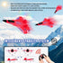F-22 2.4 6-axis Red RC Plane for Kids Upgrade Raptor Fighter RC Airplane Remote Control Airplane Toys GHZ Smart Gyro