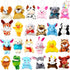 WODMAZ 24 PCS Mini Plush Animal Toys, Small Stuffed Animals Plush Keychain Set