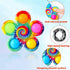 Fidget Spinner Bulk 4 Pack, Sensory Fidget Toys for Kids Adults, Anxiety Stress Relief, Birthday Party Favors Goodie