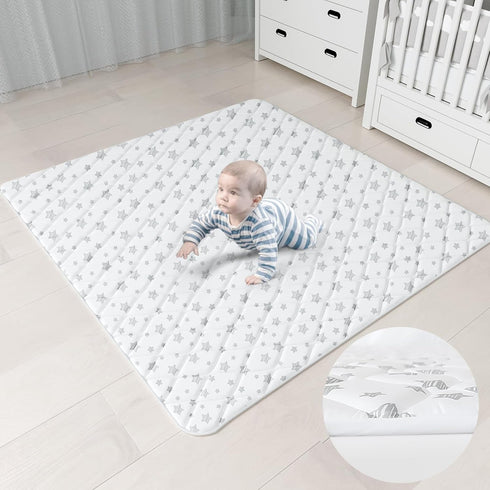 71''x59'' Moonsea Premium Foam Baby Play Mat, Playpen Mat, One-Piece Crawling Mat for Babies, Infant and Toddler, Baby