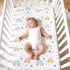 52x28 Inch JISEN Baby Crib Sheets Soft Breathable Rainbow Fitted Crib Sheets for Standard Crib and Toddler Mattress