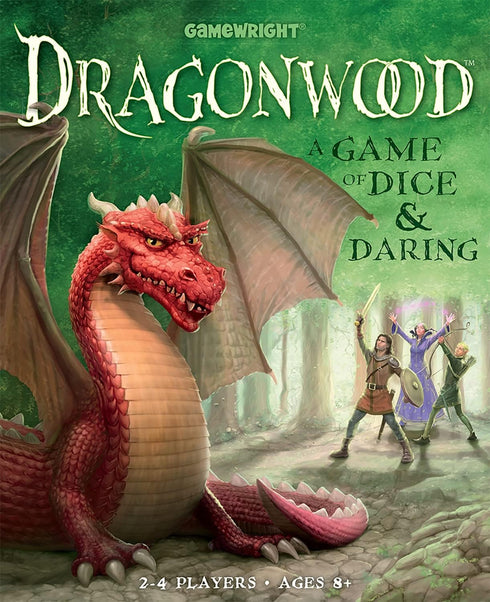 Gamewright Dragonwood - A Game of Dice & Daring Board Game, Multi-colored, 5"