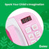 Boley Pink Microwave Playset - 11 Pc Light & Sound Pretend Play Kitchen Toys Set for Kids Ages 3+