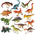 14 Pcs Figures Toys, Realistic Mini Dinosaurs Animal Figurines for Educational Playset & Cake Topper Ornaments