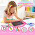 8.5 Inch 2-6, Unicorn LCD Writing Tablet for Kids Drawing Tablet Doodle Board with Handle, Travel Car Toy for Girls