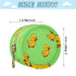 YETTASBIN Cute Ducks Portable Pacifier Holder Case with Metal Hook Buckle & Zipper for Diaper Bag and Stroller