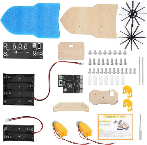 LEPANDA 8-12, RC Boat, Building Kit for Kids Ages Paddle Boat, STEM Science Kit for Boys & Girls