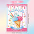 WNSIRVY 21'' 28'' 30 Pin The Cherry on The Ice Cream Game x Large Ice Cream Party Games Poster with Pcs Cherry Stickers
