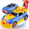 Liberty Imports Take Apart Racing Car Toys, 30 Piece Construction Set with Electric Drill, Engine Sounds & Lights
