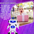 Toysery Walking Robot Toys for Kids, 360° Spinning Dancing Robot with LED Lights and Music, Interactive Electronic Toy