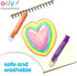 Set 6 Ooly Scented Neon Gel Crayons, of Twist Up Smooth Gliding Bright Colored Crayons, Highlighters for Notes, Crisp