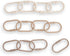 mushie Baby Chain Link Rings Toy 12-Count | Multiuse Car Seat Stroller