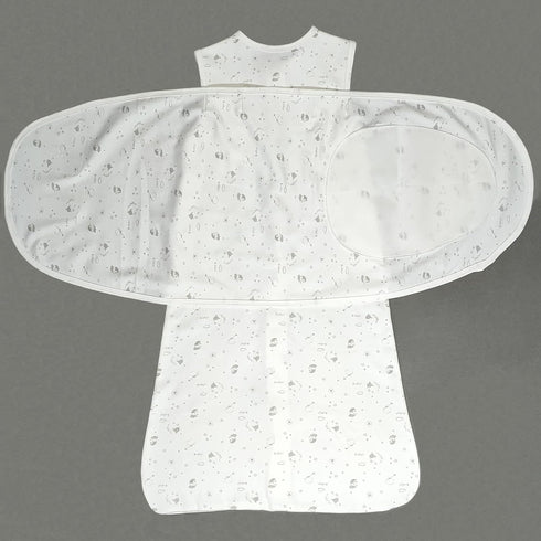 3-Ways 4 3-9 Swaddle Sack for Baby Sheep Pattern Adjustable Swaddling Sleeping Bag Cotton Wearable Blanket for Newborn