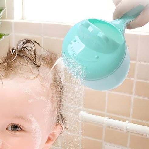 Generic Tiny Tot Bath Rinse Cup - Child Shampoo Pourer, Cartoon Water Bucket for Hair Washing, Gentle Shower Accessory