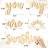 5 Xylolfsty You Are My Sunshine Wall Decor Boho Nursery Wall Art Pieces Neutral Wooden Decoration for Boys and Girls