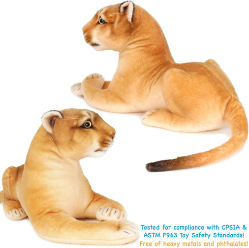 VIAHART Monique The Mountain Lion - 18 Inch Stuffed Animal Plush by TigerHart Toys