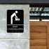Baby Changing Area Sign for Business, ADA Compliant Braille Restroom Sign, 8.27 x 5.9 inch