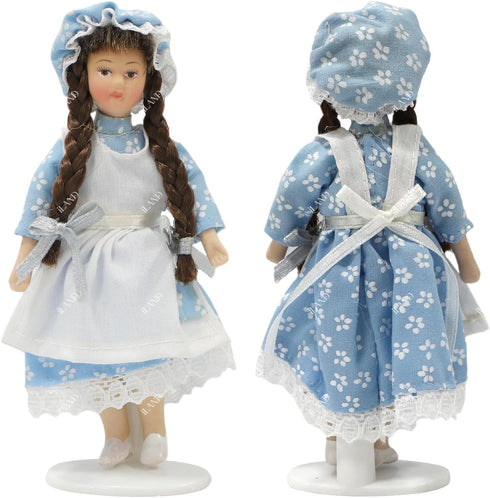 1 12 6 inch Set iland Victorian Dollhouse People for Scale Accessories Miniature Dolls for Dollhouse Little People