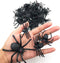 kockuu 46pcs Realistic Plastic Spider Toys, Fake Spider Prank Prop for Halloween Party Decorations and Gifts
