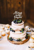 Always and Forever Wedding Cake Topper, Silver Glitter After All This Time Wedding Cake Topper