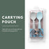Miniware Silicone Baby Spoon for Training - BPA Free Utensils, 100% Food Grade Silicone, Modern Toddler Spoons (Grey