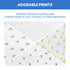 Delta Children 100% Cotton Flannel Baby Receiving Blankets for Girls and Boys – 30x30 Inches (Pack of 4)