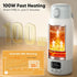 17 OZ 98F -131F, Portable Bottle Warmer for Travel, Fast Heating Milk Warmer On The Go, Water Warmer for Breast Milk