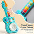 Didklom 4-in-1 18 Children's Guitar Piano Learning Toy, Educational Gift, with Touch Strings, Suitable for Children