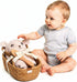 Baby Gift Set for Newborns 3-Piece Set with Organic Cotton Hooded Towel