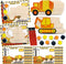 Jekocet Construction Party Favors 24 Pcs Construction Birthday Party Supplies Construction Cards with