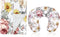 Floral Baby Blankets, Floral Minky Toddler Blanket for Boys Girls,Floral Nursing Pillow