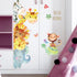 WINDVALE Colorful Jungle Animal Wall Decals – Removable Safari Wall Stickers for Nursery, Toddler Bedroom
