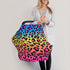 Schgap Leopard Car Seat Cover for Baby, Soft Stroller Cover Nursing Cover Breastfeeding Baby Carrier Covers for Newborn