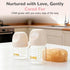 Set Nipple,0-3 Months,BPA-Free,4 oz,1 Pack COMI Natural Glass Baby Bottles for Breastfeeding Babies,Newborn Anti-Colic