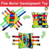 teytoy Sensory Buckle Pillow Toys for Toddlers, Montessori Fidgets, Travel Toys 1-3, Learning Fine Motor Skills &