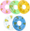 Gadpiparty 5Pcs Mini Swimming Rings, Dollhouse Pattern Swim Rings for Kids Dolls Pool Toys