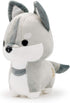 Bellzi Wolf Stuffed Animal, Soft Cute Gray Wolf Plush Toy, Gifts for All Ages, Kids, Babies, Toddlers, Wolfi
