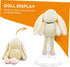 Toddmomy 2Pcs White Doll Stands, Doll Display Stand Bracket Support for Kids Accessories (25cm)