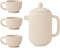 mushie Silicone Baby Tea Play Set | 4 Pieces Kitchen Play Toys