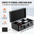 VEVOR 96 PSA Graded Card Storage Box with Key Lock, Foam Dividers for Sports Cards