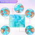 2 Pack Style,8.7 6.3 Inch) Frienda Marble Maze Mat Fidget Tactile Sensory Toys Stress Relief Toys Relief Anxiety