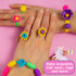 Just My Style Make & Believe Unicorn Pop Beads, 500+ Snap-Together DIY Bead Kit for Girls, Great Travel Activity