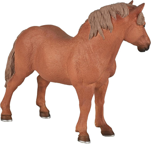 MOJO Suffolk Punch Mare - Realistic Horse Toy Replica, Hand Painted Figurine