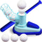 ArtCreativity Pop A Pitch Baseball Pitching Machine Toy for Kids, Collapsible Bat + 3 Baseballs, Outdoor Fun
