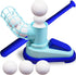 ArtCreativity Pop A Pitch Baseball Pitching Machine Toy for Kids, Collapsible Bat + 3 Baseballs, Outdoor Fun