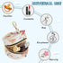 YETTASBIN Mushroom Portable Pacifier Holder Case with Metal Hook Buckle & Zipper for Diaper Bag and Stroller, Versatile