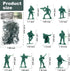 2-Inch Plastic Army Men Action Figures, 10 Unique Sculpts, Pack of 100 (Green)