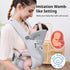 40lbs(Light CUBY Newborn Baby Carrier with Head Support and Sunshield, Breathable & Adjustable Newborn Toddler Front