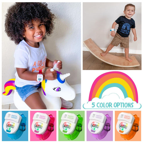 Potty Watch for Kids Potty Training, Water-Resistant Watch with Flashing Lights and Music, Blue