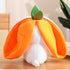2PCS Reversible Bunny Plush - Carrot & Strawberry - Easter Stuffed Animal Toy - Cute Rabbit Gift for Kids (1pcs 13.8")